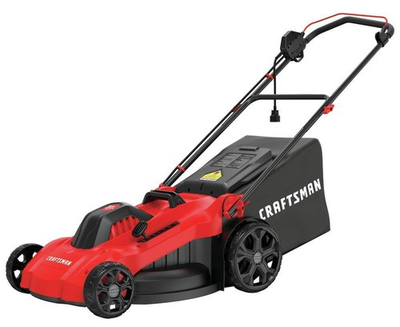 #ad CRAFTSMAN ELECTRIC LAWN MOWER 20 INCH CORDED 13 AH CMEMW213 RED $323.06