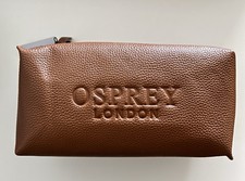 Herren Osprey London *Echtes Leder* Kulturtasche Waschbeutel Kosmetiktasche NEU
