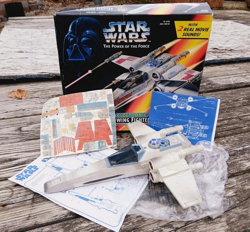 1995 Kenner POTF 2 Electronic X-wing Fighter Unplayed With In Box (No Lasers)