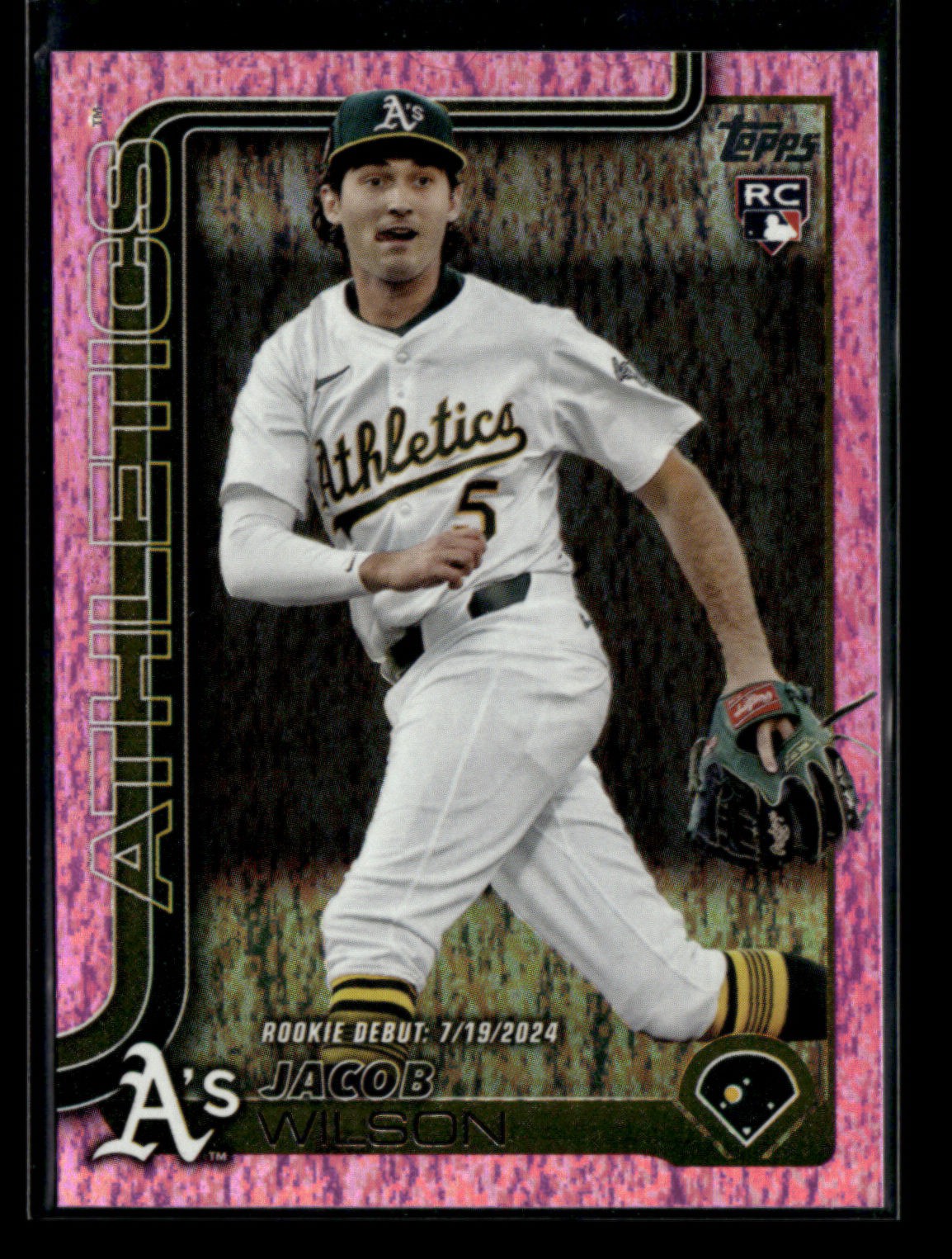 Jacob Wilson RC 2025 Topps Update Series Baseball Pink Holo Foil #US180 [xlz