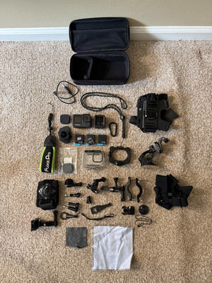 GoPro HERO9 Black Action Camera with Many Accessories