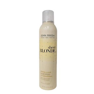John Frieda Sheer Blonde Crystal Clear Hair Spray For All Blondes 8.5 oz New