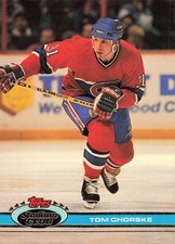 Tom Chorske 1991-92 Stadium Club #276a Montreal Canadiens