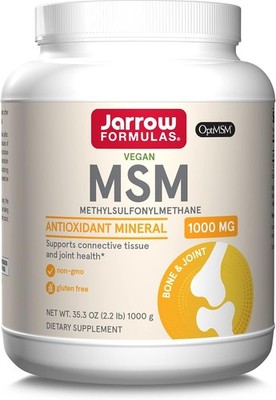 Jarrow Formulas MSM Powder (Methylsulfonylmethane ) 1,000mg, 2.2 lbs (pack of 1)