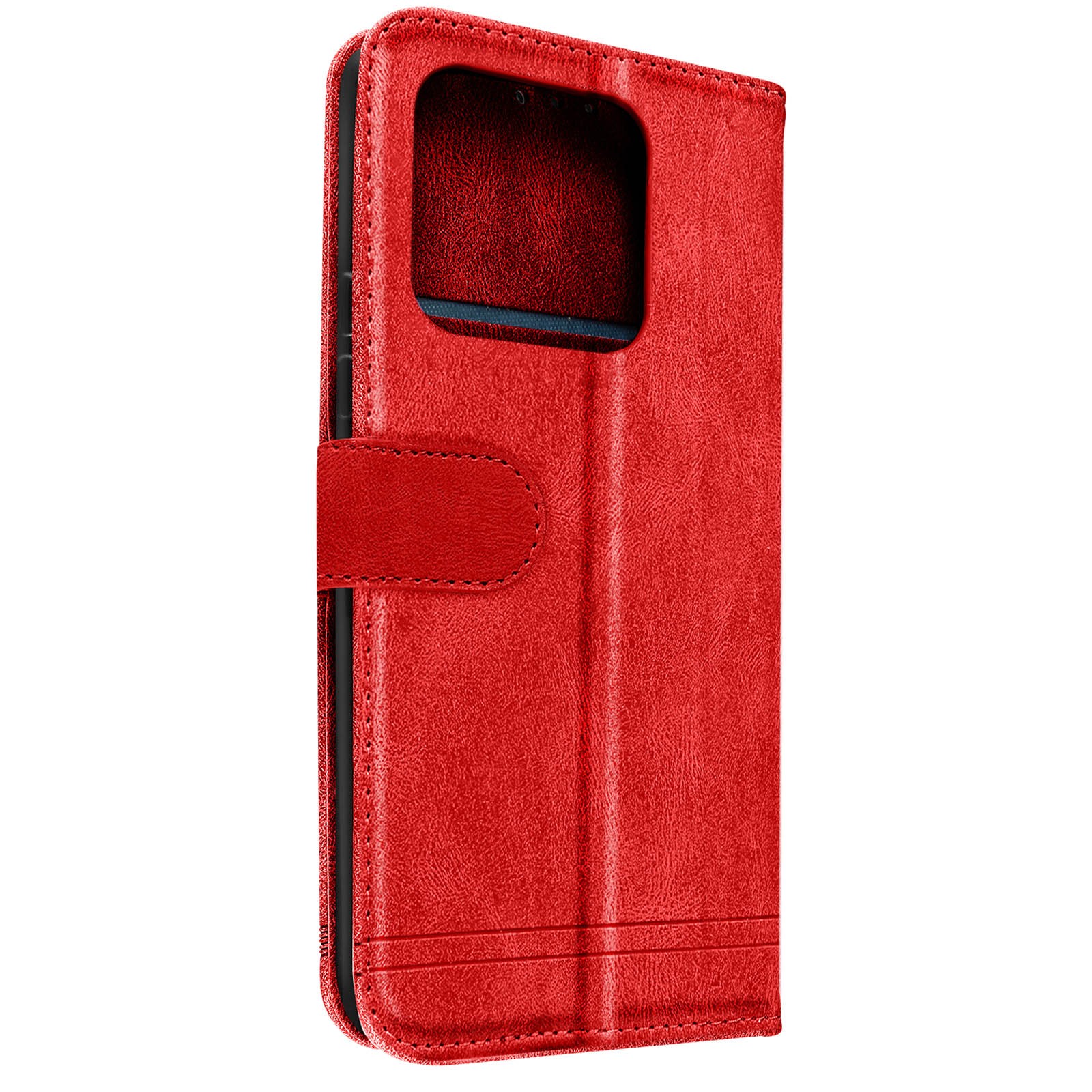 Étui portefeuille Xiaomi 13 Pro rouge antichoc qui remplace le sac