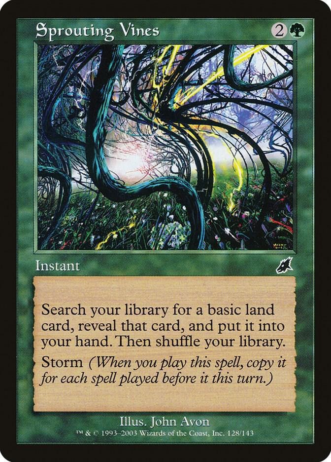 Sprouting Vines 128 Common Scourge Magic: The Gathering Foil Near Mint