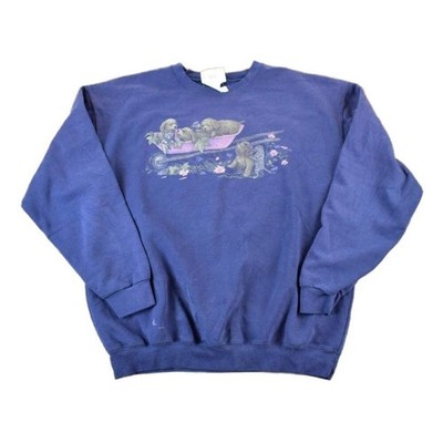 Vintage 1990s Northern Reflections Cute Puppy Outdoorsman Crewneck Sweatshirt Me
