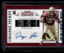 2019 Panini Contenders Draft Picks Collegiate #168 Jacques Patrick AU