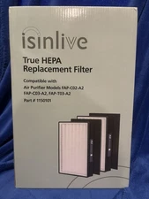 2 Pack A2 H13 Hepa Replacement Filters For 3M Filtrate Room Air Purifier.
