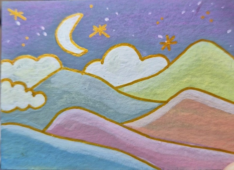 BEAUTY BEYOND Nice ORIGINAL ACEO WATERCOLOR ~ Free Shipping & Bonus Included! ♡ 