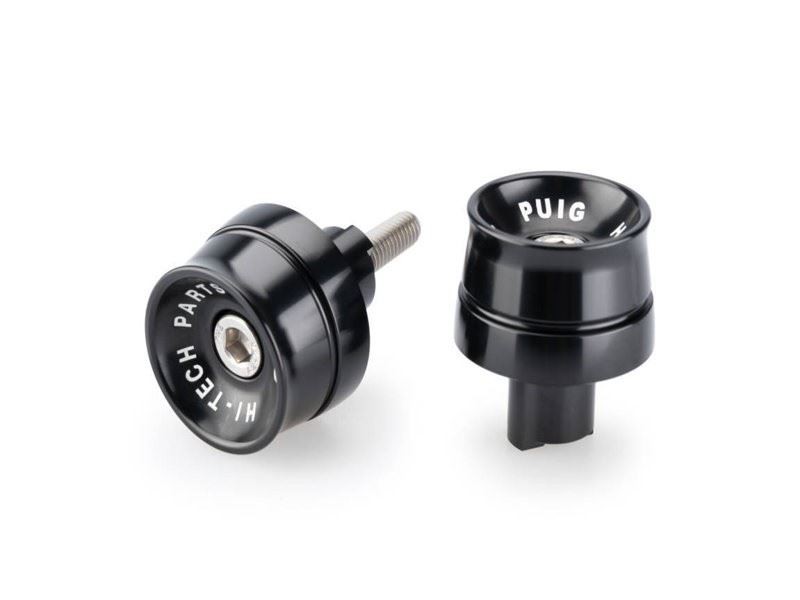 Puig Black Speed Bar Ends Kawasaki Ninja 7 Hybrid 2024-2025