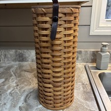 Handmade Basket 3 Roll Toilet Paper Holder Organizer