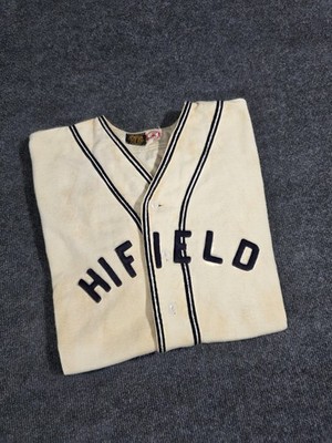 Vintage 1940s Empire Athletics Baseball Jersey Hifield Worn Pepperell Fabrics
