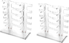 2Pcs Sunglasses Rack Holder Glasses Display Stand Transparent