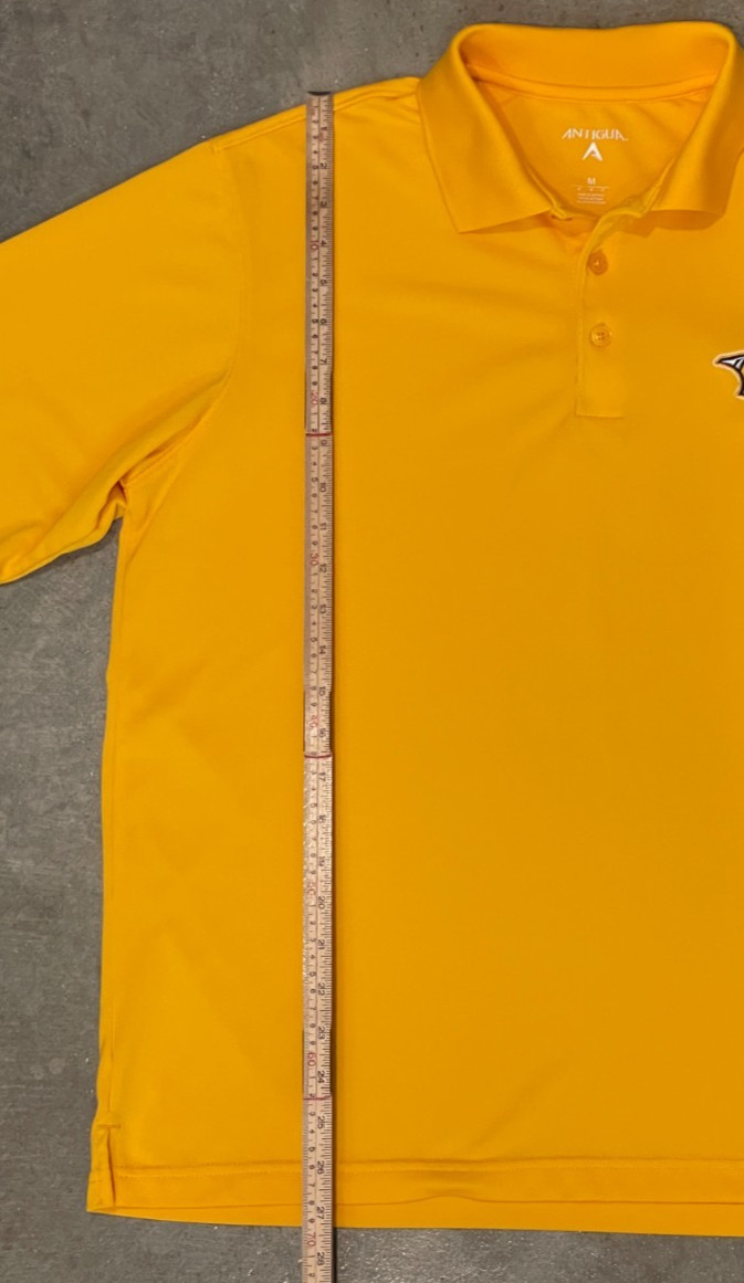 Antigua Nashville Predators Polo Mens M Yellow Moisture Wicking Breathable Golf thumbnail 5