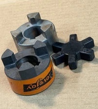 Flexible L-095 Type Jaw Coupler & Rubber Spider Shaft Coupling 1” Bores