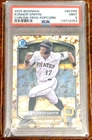 Konnor Griffin 2025 Bowman Chrome Prospect PSA 9 #BCP-86 Popcorn SSP - PSA POP 1