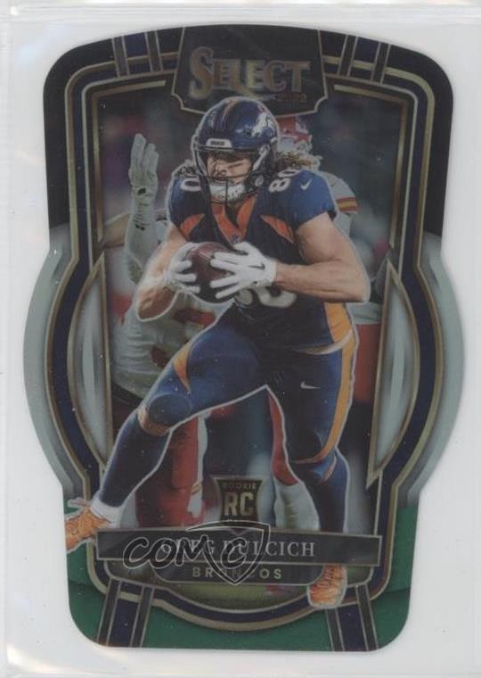 2022 Select Club Level Black & Green Prizm Die-Cut Greg Dulcich Rookie RC 0ma6