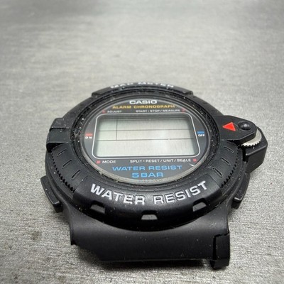 Casio MAP-100 Watch Men 42mm Digital Black Map Meter Alarm Chrono