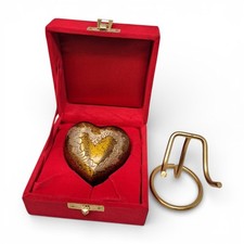 Mini Heart Cremation Keepsake Urn for Ashes with Stand Box to Honor Loved Ones