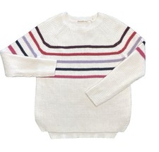 Marine Layer Delaney striped waffle knit cozy preppy wool blend sweater NWT M