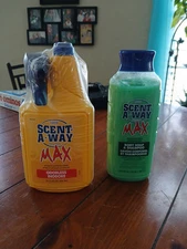 Scent-A-Way MAX 32oz And Refill + Liquid Body Soap & Shampoo  24 oz