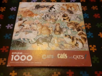   Springbock 1000 Teile Vintage Puzzle Katzen Katzen Katzen Katzen komplett 