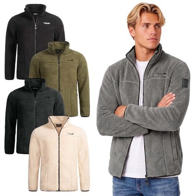 Arctic Seven Herren Sherpa Fleecejacke Herbst Winter Übergangs Fleece Jacke NEU