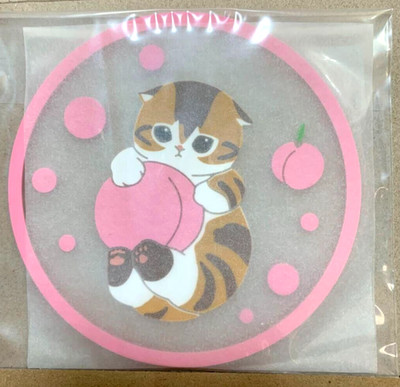 Mofusand Klar Gummi Untersetzer Pfirsich Katze Obst Nyan Limitiert Spielzeug ...