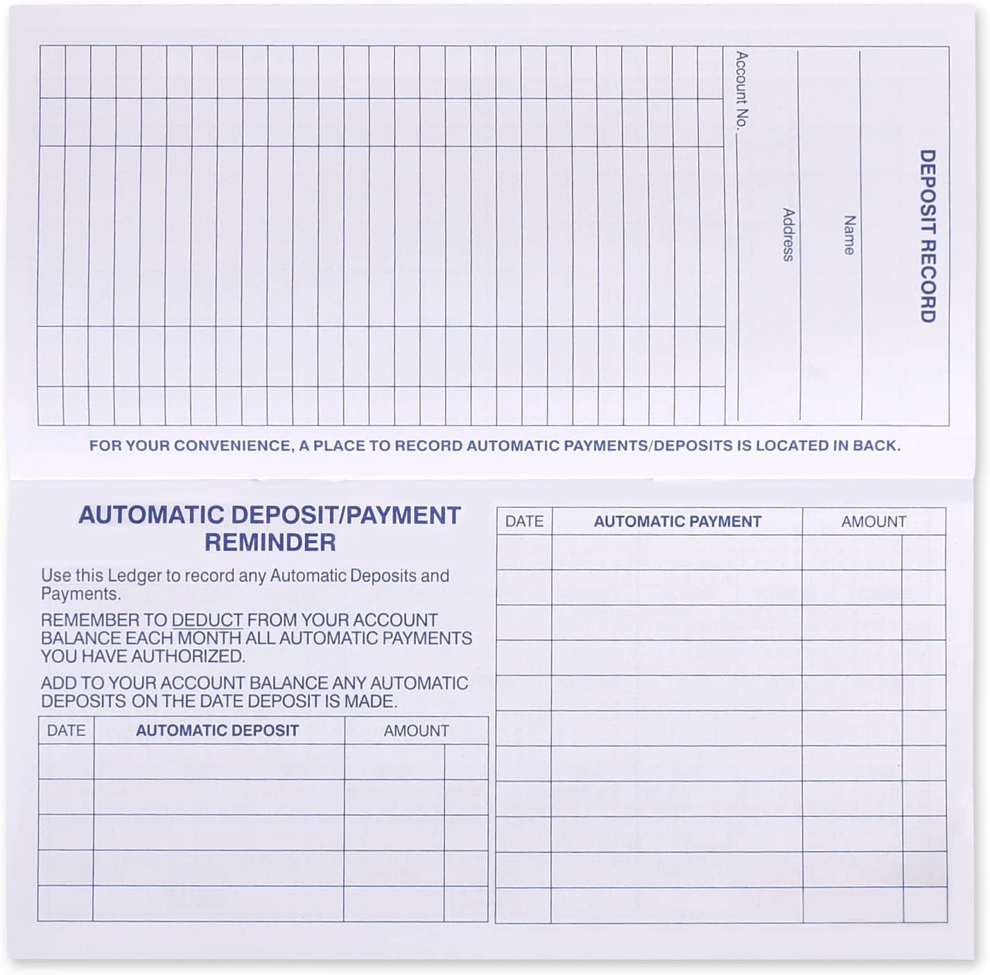 как выглядит 24 Pack Checkbook Registers, Easy Read Personal Checkbook Transaction Log Book фото