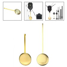 Brass Wall Clock Pendulum Replacement with Gold Finish and Swing Motion