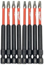 SQ2 Milwaukee Shockwave Impact Duty 8 Bit Set 3.5in Screw Driver Bits