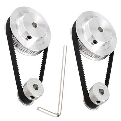 GT2 Synchronrad 20 60 Zähne Alu Zahnriemenscheibe Set 5mm Bohrung