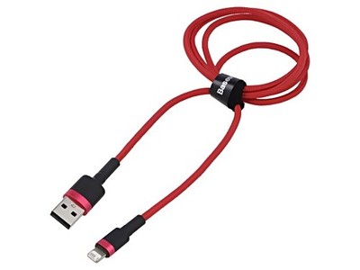CALKLF-B09 Kabel High Speed,USB 2.0 1m rot Textil Standard: Quick Charge BASEUS