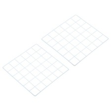 12"x12" Wire Grid Panel, 2pcs for Home Office, White