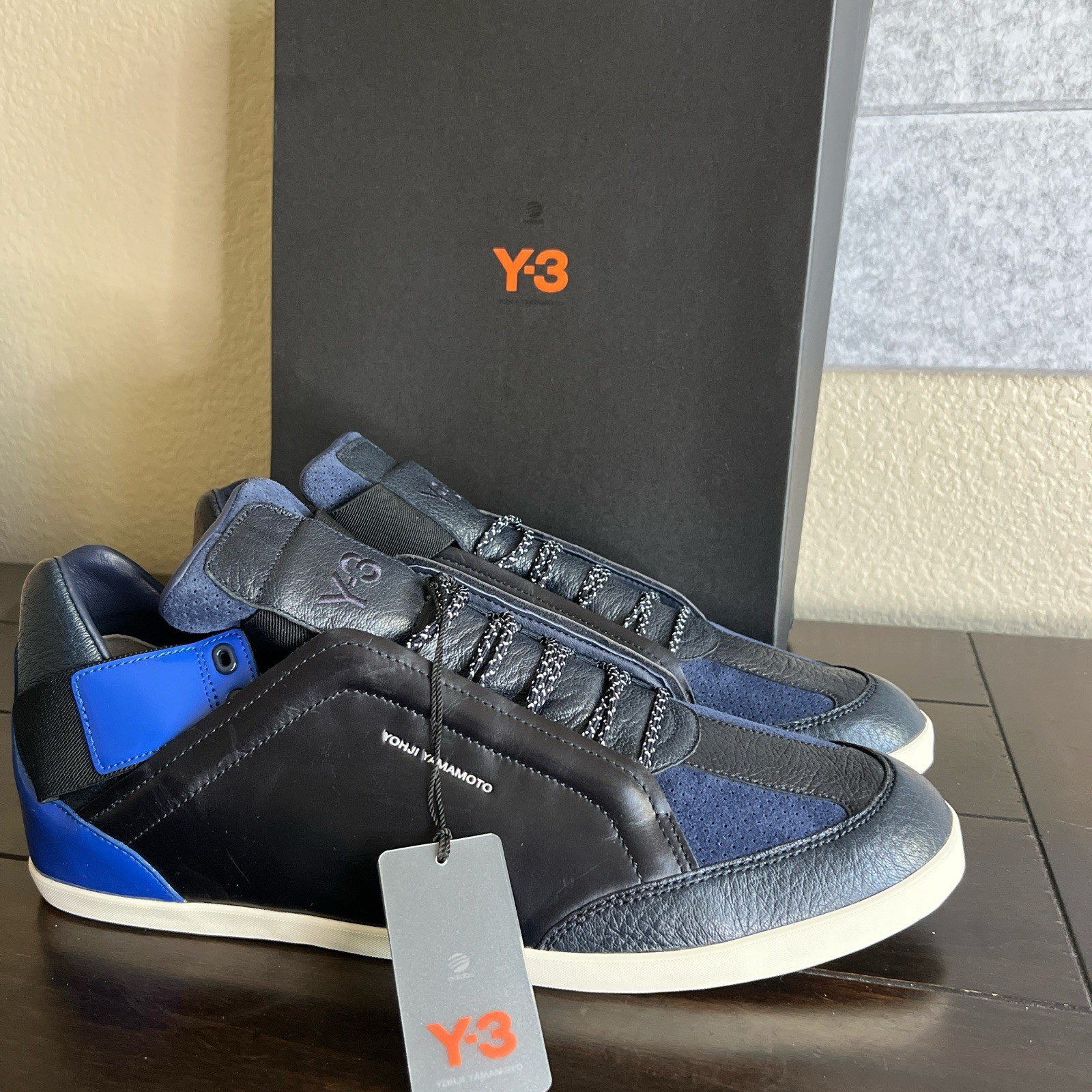 Adidas Shoes 17 Mens Black Blue Y-3 Yohji Yamamoto Kazuhiri Boxing Outdoors