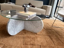 Marble Coffee Table Round Living Room