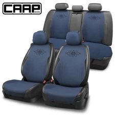 CAAP Driven Universal Protex Plus Series Full Set Seat Cover for Car Truck Blue