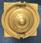 Chinese Brass Teapot, 9 1/2 Inches Tall, With Mountain Scenery Etching — photo 9