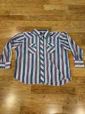 Vintage Wrangler Western Shirt Mens 2XL Big Man Plaid Pearl Snap 90s - READ