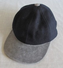 VTG STREET SMART BY BETMAR BLUE GRAY WOOL BLEND BASEBALL CAP HAT STRETCH BACK