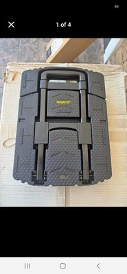 Hand Truck 500lb Capacity Folding Portable Heavy Duty 6 Wheels BLACK Voipvvii