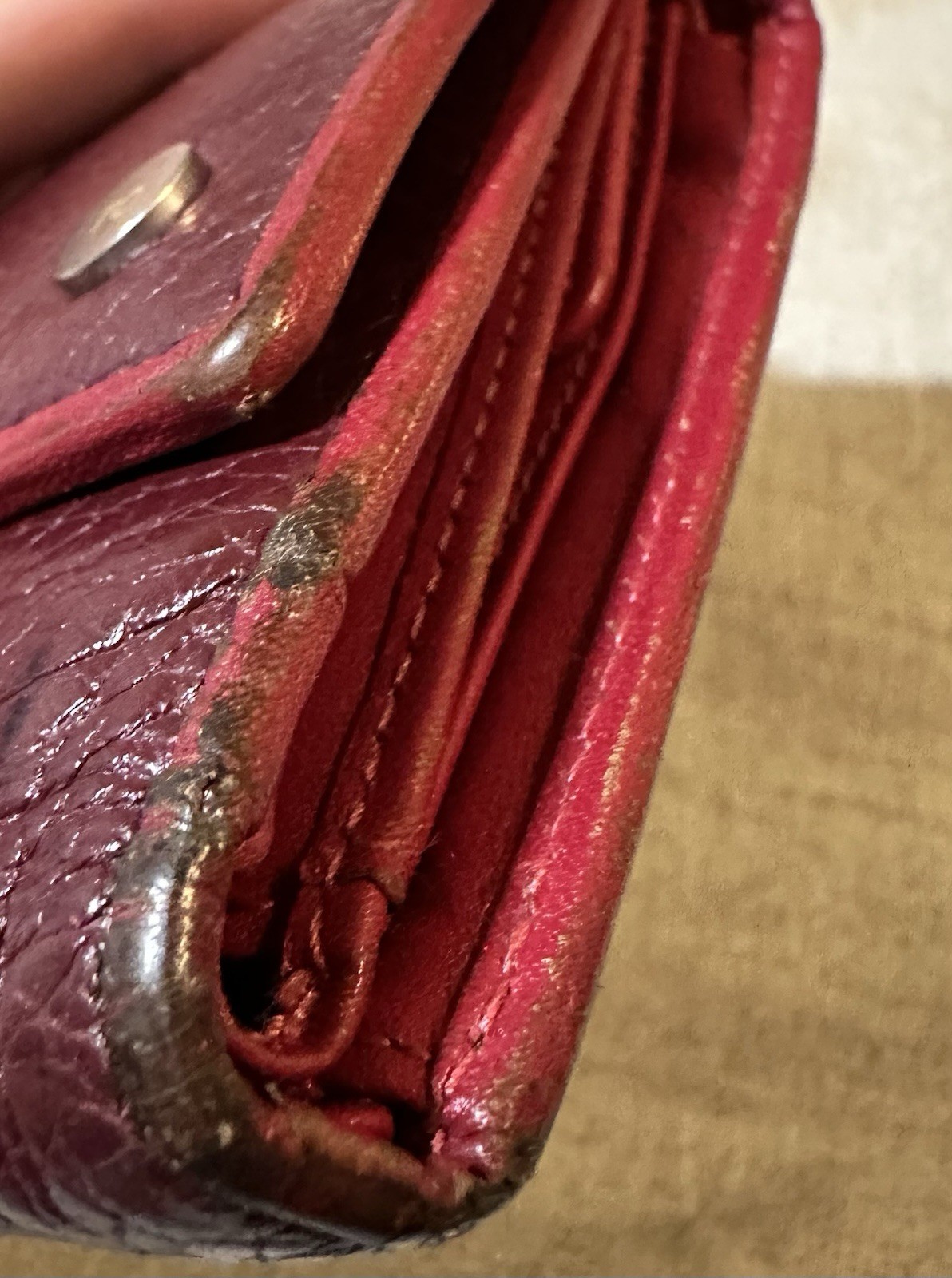 Vintage cute RO  Red Wallet - image 6