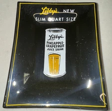 Vtg LIBBY'S Pineapple Grapefruit Juice Drink Trinket Dish Coin Employee Gift