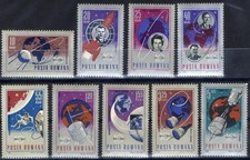 ROMANIA 1967-10th Anniversary of Space Exploration VOSTOK, GAGARIN  MNH, OG b