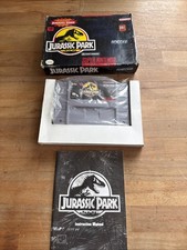 Jurassic Park Super Nintendo Entertainment System SNES   With Box & manual