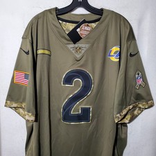 Robert Woods Rams Jersey Salute Service Camo Los Angeles Embroidered Vapor 3XL