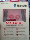 Prime Audio Verge Wireless Earbuds with Mic, RED, Noise Isolating~ New — photo 3