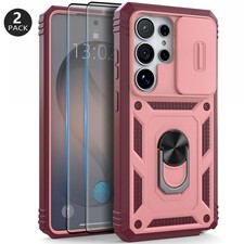 For Samsung Galaxy S26 S25 S24 S23 S22 S21 S20 5G Case Hybrid Holder Phone Cover