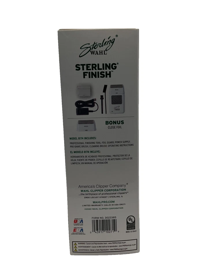 Wahl 8174 Sterling Finish White Shaver Limited Edition NEW - Image 4 of 4